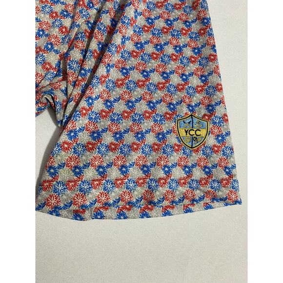 FootJoy Fireworks Polo Shirt Men’s Large Wicking Golf Performance YCC Club Patch - Picture 7 of 10